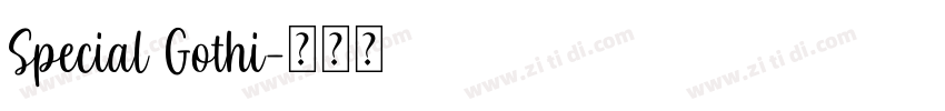 Special Gothi字体转换